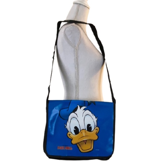 DISNEY KALLE ANKA Donald Duck shoulder bag MESSENGER BAG BLUE - Picture 1 of 16